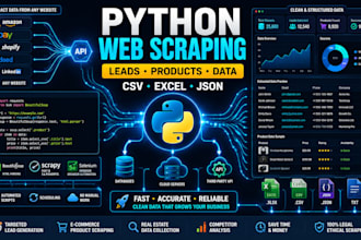 create python web scraping and data extraction scripts
