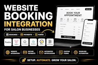 integrate website forms payments and bookings with fresha vagaro