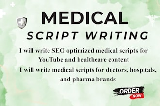 write seo optimized medical script for youtube healthcare content