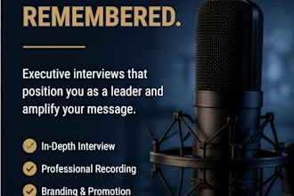 professionally interview you for executive and thought leadership content