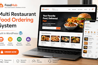 build a multi restaurant food ordering system in wordpress
