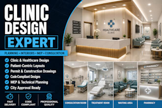 create a perfect clinic, hospital or healthcare interior