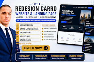 redesign carrd website, carrd landing page and modern carrd co website