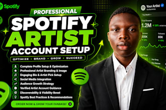 setup and optimize your spotify for artists account to increase growth