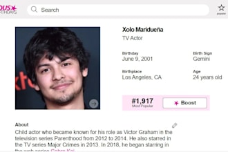 create amazing famous birthdays profile for your name and your family