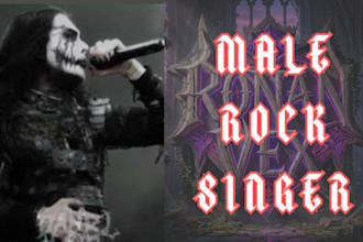 male rock singer rock vocal gothic rock hard rock growls rock metal rock singer