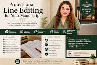 line edit your manuscript up to 50k for free