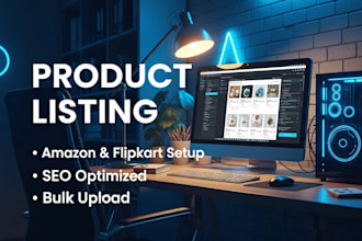 do amazon and flipkart product listing professionally