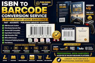 convert your isbn into a print ready barcode for your book