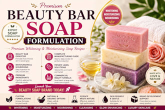 develop whitening moisturizing and beauty bar soap formulation
