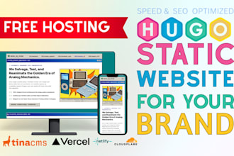 build a super fast hugo static website with free hosting