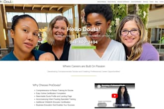 design wix lactation consultant website doula coach occupational therapy website
