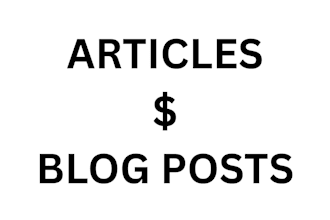 do articles and blog posts