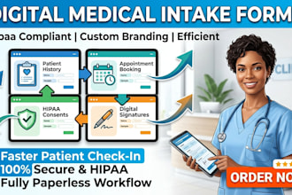 build secure hipaa compliant wordpress intake forms for dentist or medical jobs