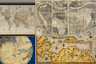 create custom gis mapping, cartography, vector map illustration and map design