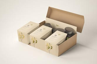 design supplement or hemp product packaging