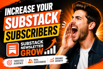 promote substack page, newsletter growth to increase subscriber