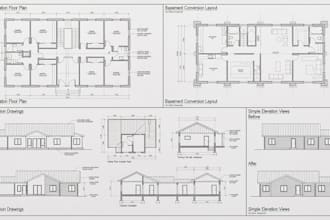 do home renovation plans, basement conversion plans, house extension drawings