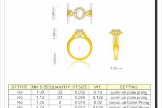 create professional jewelry sketching and coreldraw designs