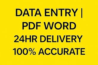 do fast PDF to excel and image to excel data entry