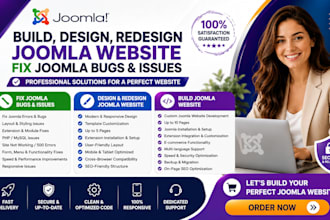 build design redesign joomla website fix joomla bugs issue