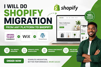 migrate to shopify website wix wordpress to shopify woocmmerce website migration