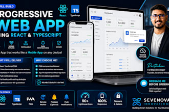 build a progressive web app using react and typescript