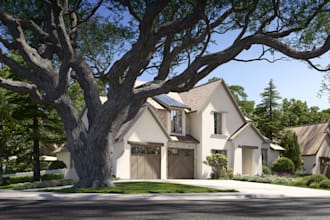 create architectural exterior 3d rendering