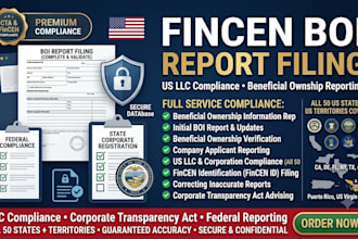 file fincen boi report and beneficial ownership information report for US llc