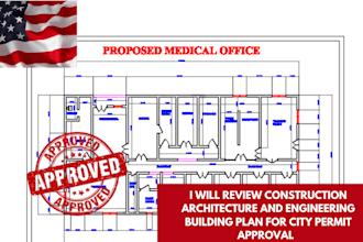 draw stamped architecture structural mep floor plan city permit drawing
