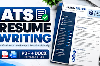 write an ats optimized resume and professional CV