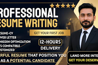 professionally write,edit and update executive resume,CV,cover letter