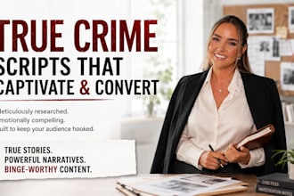 write true crime scripts for your podcast or youtube channel