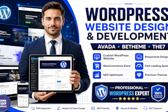 build wordpress website with avada, betheme and the7 expert
