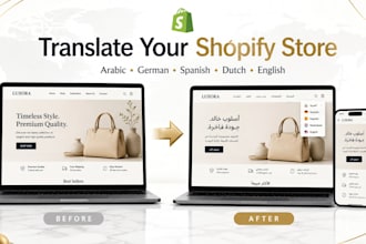 translate your shopify store in arabic german spanish dutch and english