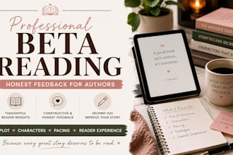 beta read your book and provide feedback