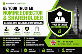 be your trusted nominee director and shareholder service for business compliance