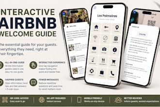 create an interactive airbnb welcome guide