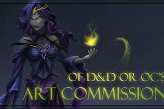 draw oc art commission, illustration or sketch