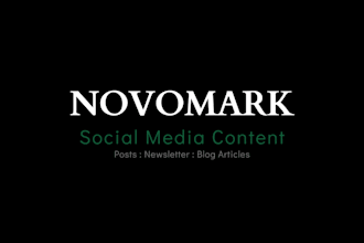 write social media posts and and content for your business