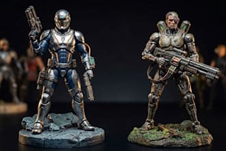 create custom 3d anime figurine miniature and resin stl print model
