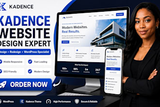 design or redesign aproffesional kadence wordpress website