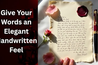 write clear handwritten any text,letters,and assignments