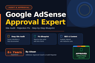 do an audit of your site for google adsense approval
