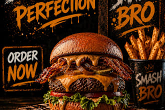 design restaurant social media ads and food promotions
