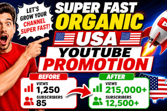 do USA youtube video and channel promotion