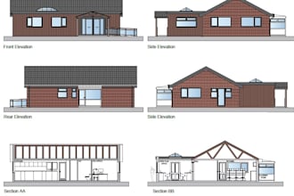 be your architect for architectural drawings in autocad