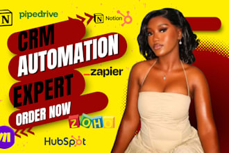 hubspot zoho notion pipedrive gohighlevel integration zapier automation zoho crm