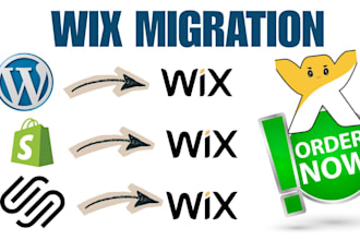 migrate, convert, copy wordpress, lovable, shopify, webflow, weebly to wix