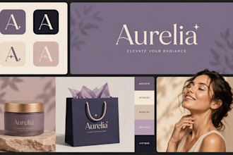 design complete brand identity, canva branding kit, business logo